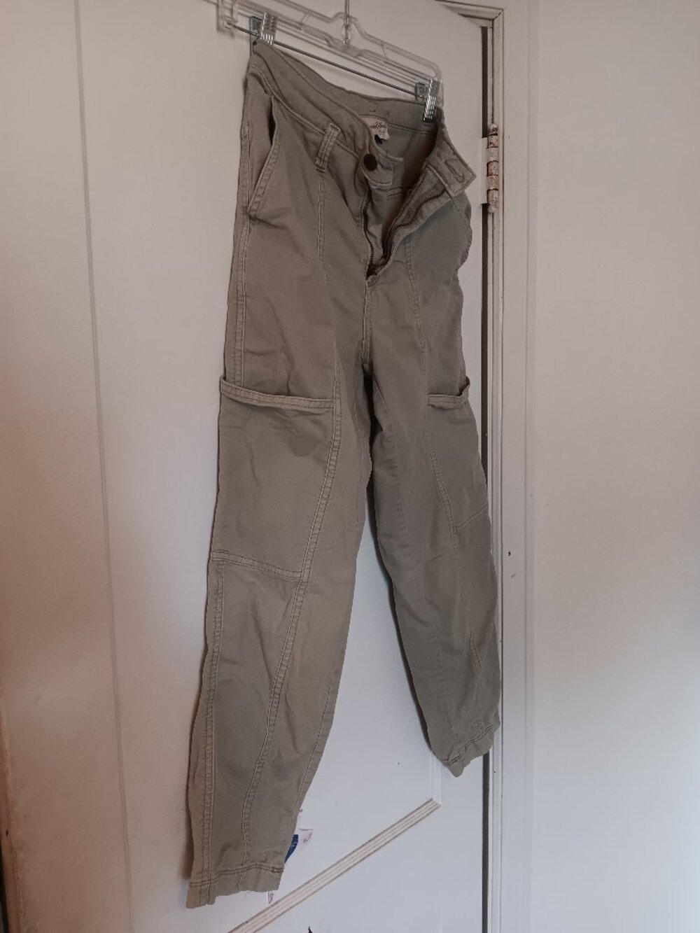 Sage Green Capri Cargo Pants